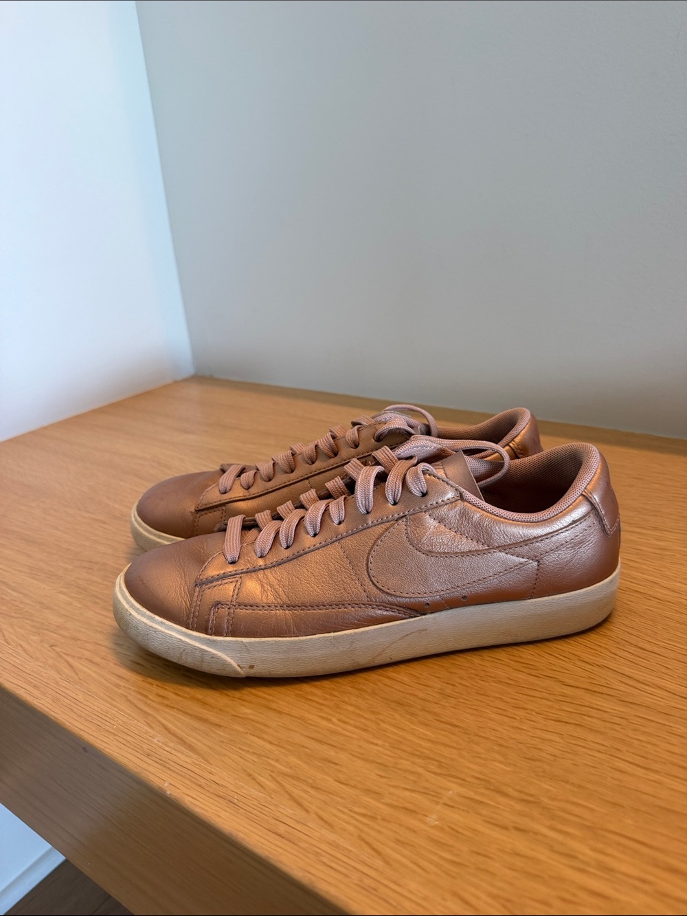 Nike Women's Low-Top Sneakers in Metallic Copper